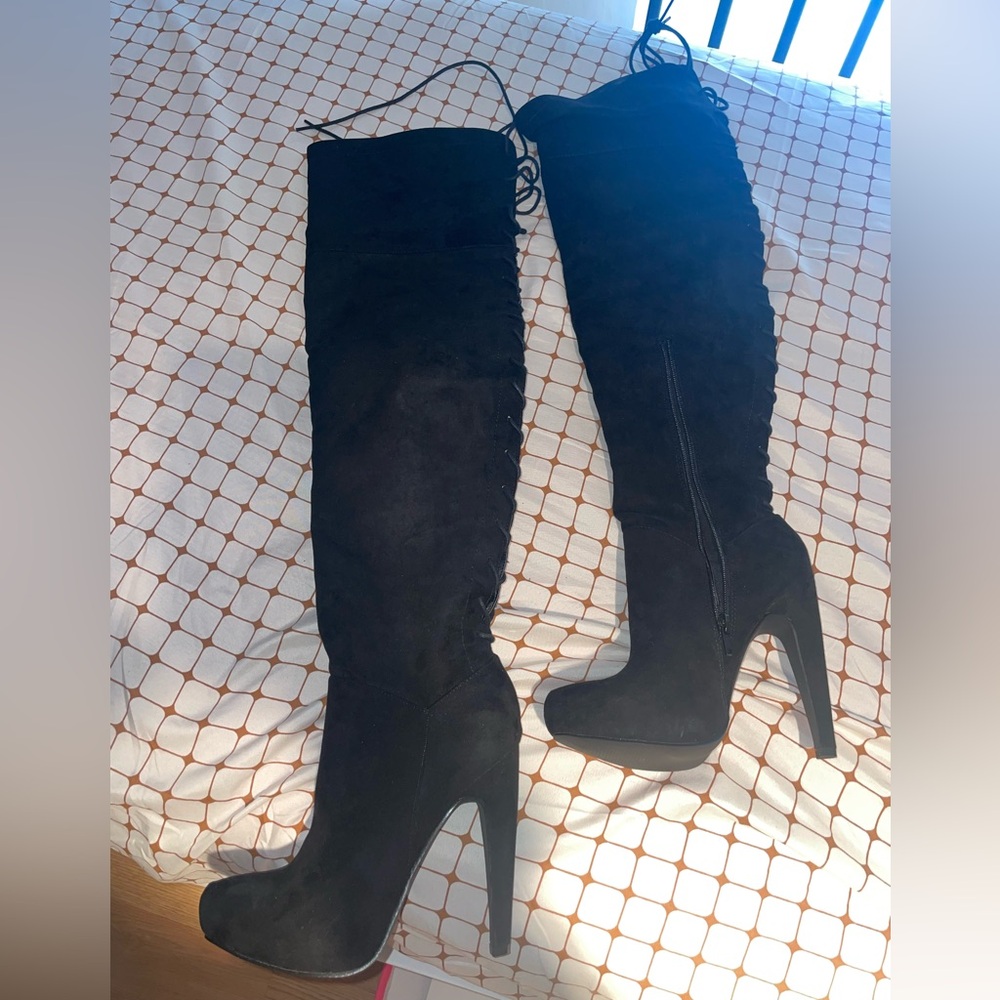 NWT over the knee stiletto boots!